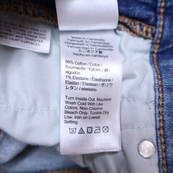 J.CREW 9" Vintage Straight Jean Wainscott Light Wash Blue Distressed Women's 25 - Picture 12 of 12